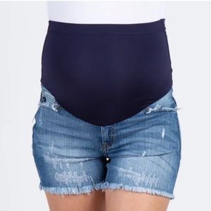 Slightly Distressed Maternity Short